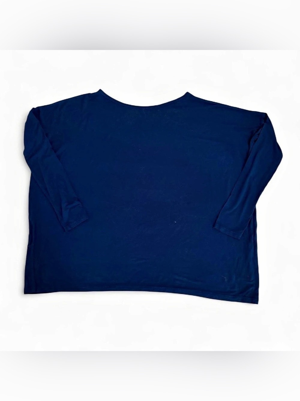 Piko Navy blue buttery soft long sleeve bamboo shirt top Sz 1X